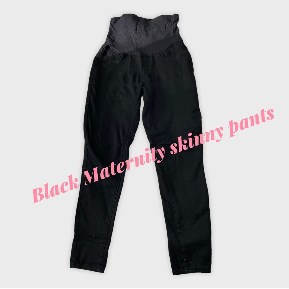 Black Maternity skinny pants